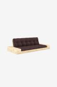 KarupBase Sovesofa m. 2 sidebokser Tre-seterBrunSovesofaerFra Homeroom
