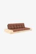 KarupBase Sovesofa m. 2 sidebokser Tre-seterBrunSovesofaerFra Homeroom