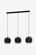 EGLOPendellampe Bazely With 3 LampsSvartTakpendlerFra Homeroom