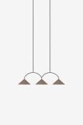 Globen LightingPendellampe Curve 3 MochaBrunTakpendlerFra Homeroom