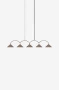 Globen LightingPendellampe Curve 5 MochaBrunTakpendlerFra Homeroom