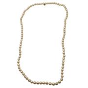 Pre-owned Beige Metal Chanel halskjede