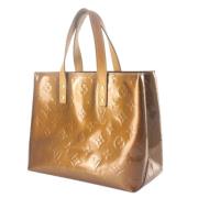 Pre-owned Louis Vuitton Reade i metallisk skinn