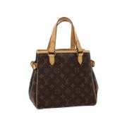 Brukt Brunt Lerret Louis Vuitton Batignolles Skulderveske