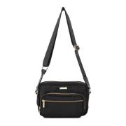 Svart Re-Logo Crossbody Veske