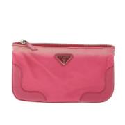 Pre-owned Rosa stoff Prada Clutch