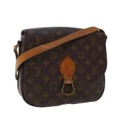 Pre-owned Brunt lerret Louis Vuitton Saint Cloud