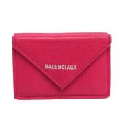 Pre-owned Rosa skinn Balenciaga lommebok