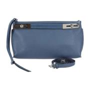 Pre-owned Blå Loewe Clutch i skinn