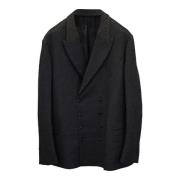 Pre-owned Grå polyester Armani Blazer