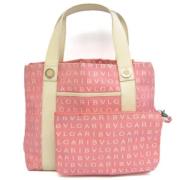 Pre-owned Rosa lerret Bvlgari Tote