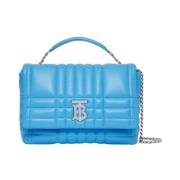 Quiltet Lola Satchel i Bright Sky Blue