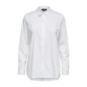 Ori LS Side Zip Skjorte - Bright White