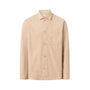 Beige Overshirt for Stilige Menn