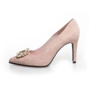 Stilige Glitrende Spenne Rosa Pumps