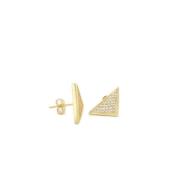 Gull Who Is She Martini Studs Gold Øredobber