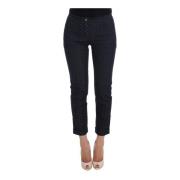 Polka Dot Slim Capris Jeans