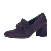 Stilige Lilla Semskede Pumps