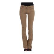 Beige Straight Leg Jeans, Ny med Etiketter