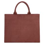 Velvet Tote Bag Mahogany