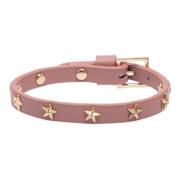 Leather Star Stud Bracelet Mini Rose