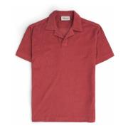 Short Sleeve Terry Polo Rød