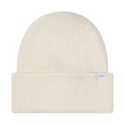 Kremfarget Wayne Wool Beanie Lue