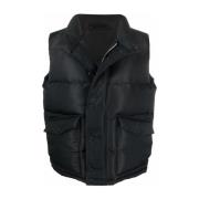 Svart Polyamid Vest - Ss22 Kolleksjon