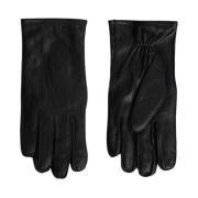 Sort J.Lindeberg Milo Leather Gloves Hansker