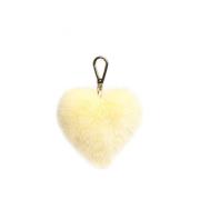 Mink Heart Pale Yellow Veske Tilbehør