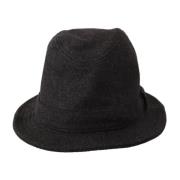 Grå Ull Fedora Trilby Hatt