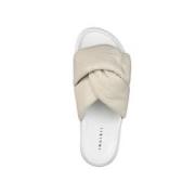 Myke kryssede off white sliders