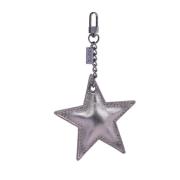 Leather Star Charm GUN Metal