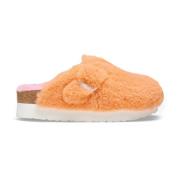 Boston Big Buckle Platform Fur Narrow - Papaya/Candy Pink