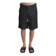 Sorte Polka Dot Strandklær Shorts Badetøy