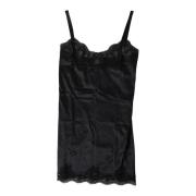 Sort Blonde Silke Camisole Topp