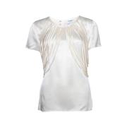 Pre-owned Hvit silke Chanel Top