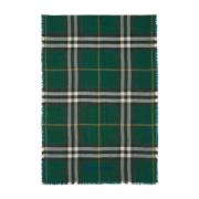 Vintage Check Ull-Silke Skjerf