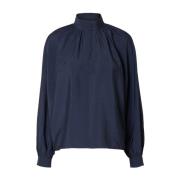 Logan-Aura LS High Neck Top - Mørk Safir