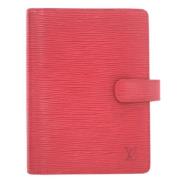 Pre-owned Rodt skinn Louis Vuitton Agenda