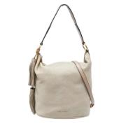 Pre-owned Beige Leather Michael Kors veske