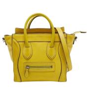 Pre-owned Gul Leather Celine Bagasje