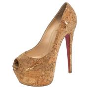 Pre-owned Beige skinn Christian Louboutin haeler