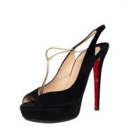 Pre-owned Svart semsket skinn Christian Louboutin haeler