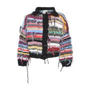 MultiColour Ull Heklet Cardigan