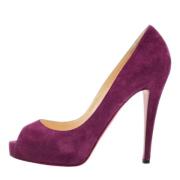 Pre-owned Lilla semsket skinn Christian Louboutin haeler