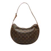 Pre-owned Brunt lerret Louis Vuitton Croissant