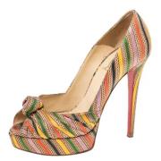 Pre-owned Flerfarget lerret Christian Louboutin haeler