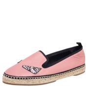 Pre-owned Rosa skinn Fendi espadrilles