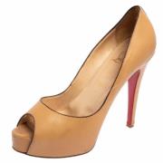 Pre-owned Beige skinn Christian Louboutin haeler